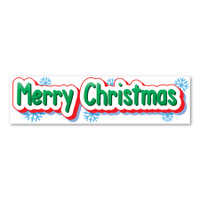 Merry Christmas Bumper Stip Magnet