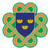 Shamrock/Celtic/St. Patricks Day Magnet - Celtic Clover Knot Munster Heraldry