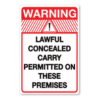 Lawful Conceal & Carry - 12 x 18 - Magnet