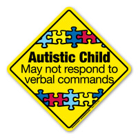 Autistic Child Emergency Alert Sticker