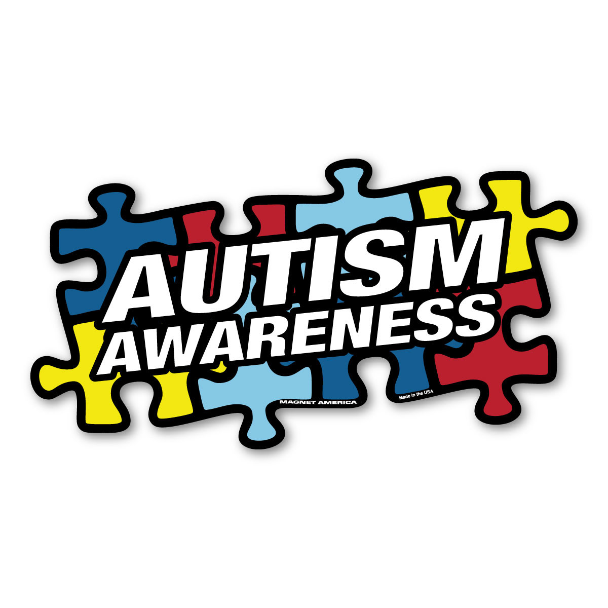 Autism Awareness Puzzle Piece Sticker | Magnet America