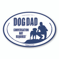 Dog Dad Oval Magnet