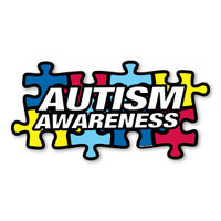 Autism Awareness Puzzle Piece Inside Static Cling