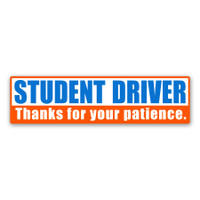 Student Driver Bumper Strip Magnet