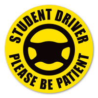 Student Driver Circle Magnet