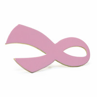 Show your support for breast cancer awareness with this pink ribbon lapel pin.