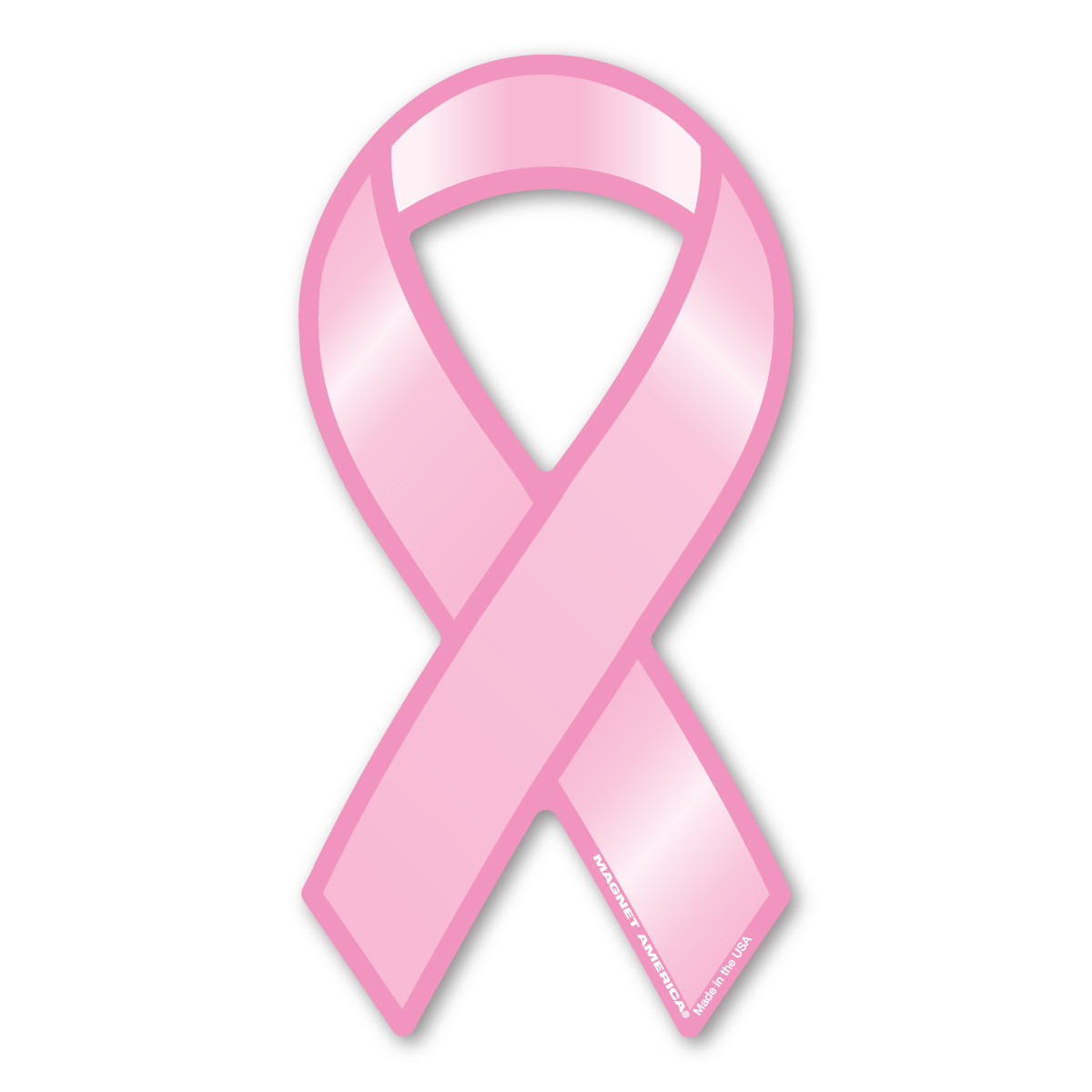 Breast Cancer Plain Pink Mini Ribbon Magnet | Magnet America