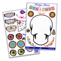 Sugar Skull Fridge Face Magnet Pack