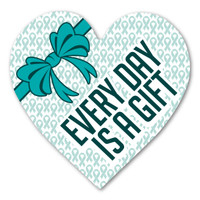 Cervical Cancer Every Day is a Gift Heart Indoor Magnet
