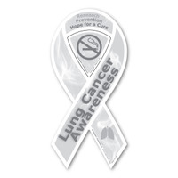 Lung Cancer Awareness 2-in-1 Ribbon  Magnet