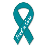 Ovarian Cancer Find A Cure Ribbon Magnet