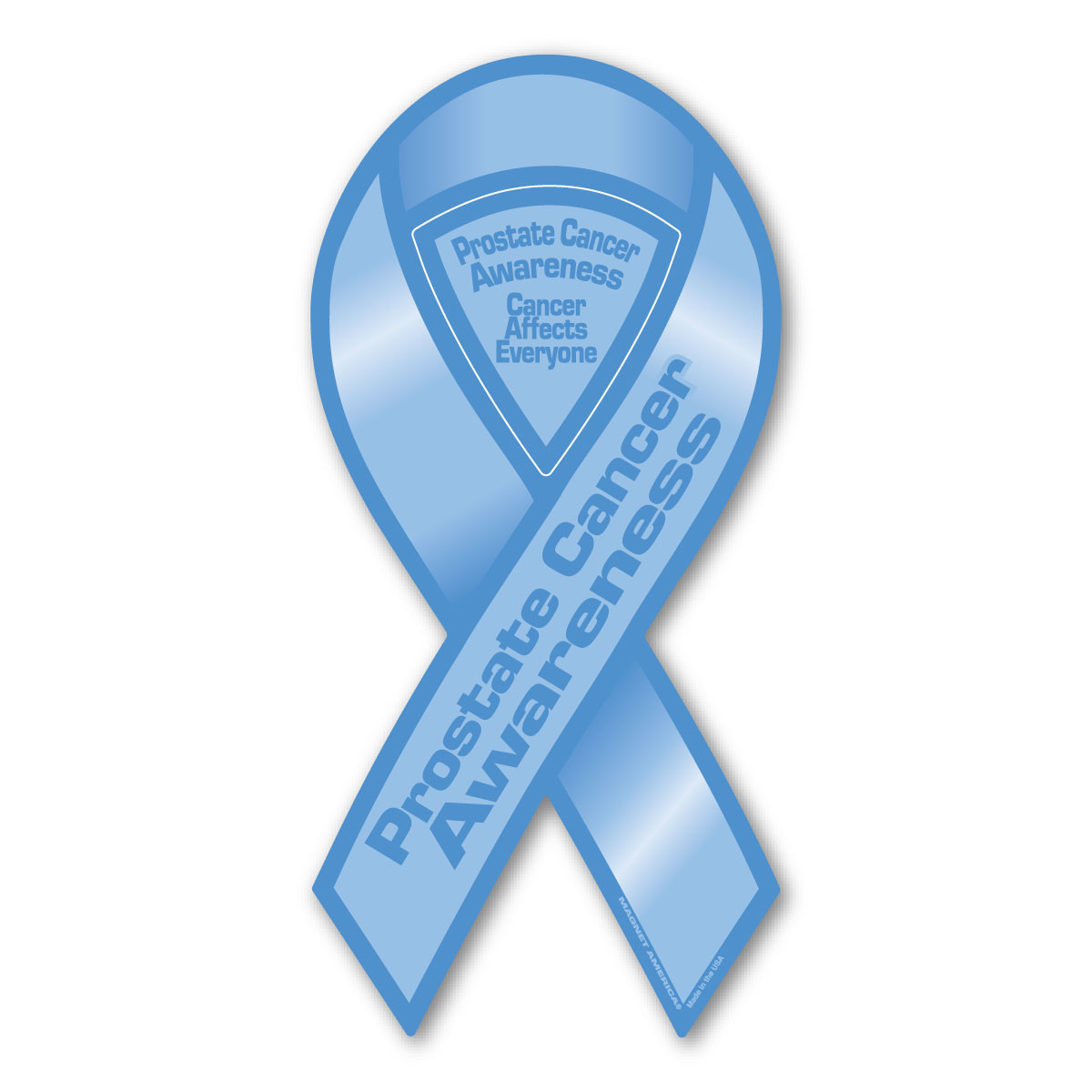 Prostate Cancer Awareness Ribbon Magnet – 4" X 8" Vinyl – Perfect For Cars, Trucks, Or Refrigerator By Crazy Sticker Guy