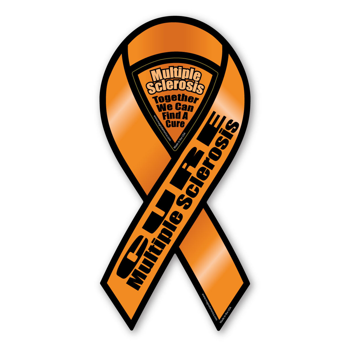 Cure Multiple Sclerosis 2-in-1 Ribbon Magnet | Magnet America