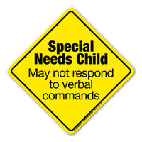 Special Needs Child Emergency Alert Sticker