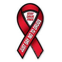 Just Say No To Drugs 2-in-1 Ribbon Magnet