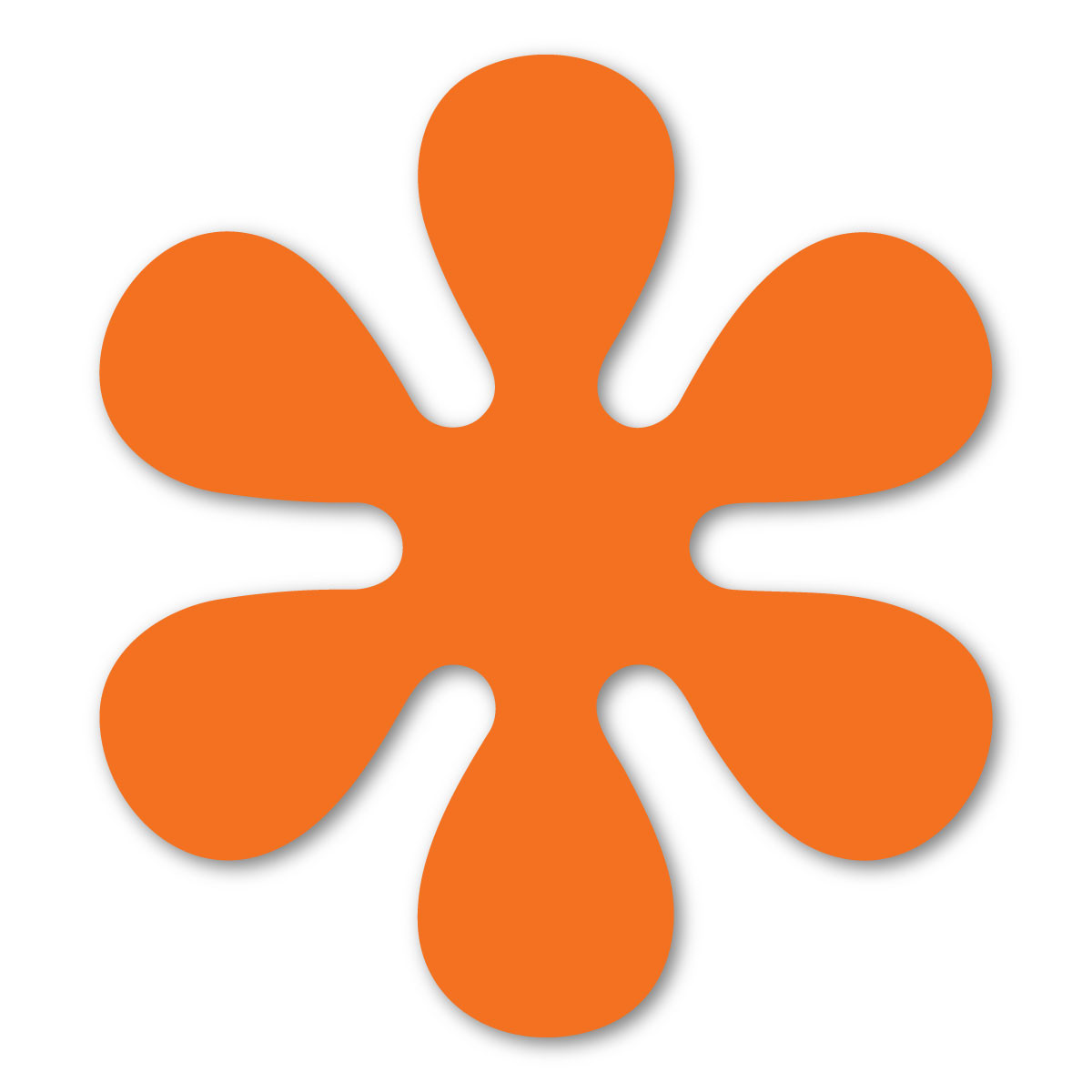 Orange 70's Flower Magnet | Magnet America