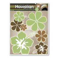 Green Hawaiian Flower Pack Magnet