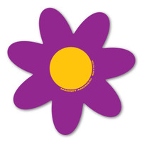 Purple and Yellow Flower Magnet
