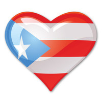 Puerto Rico Heart Magnet