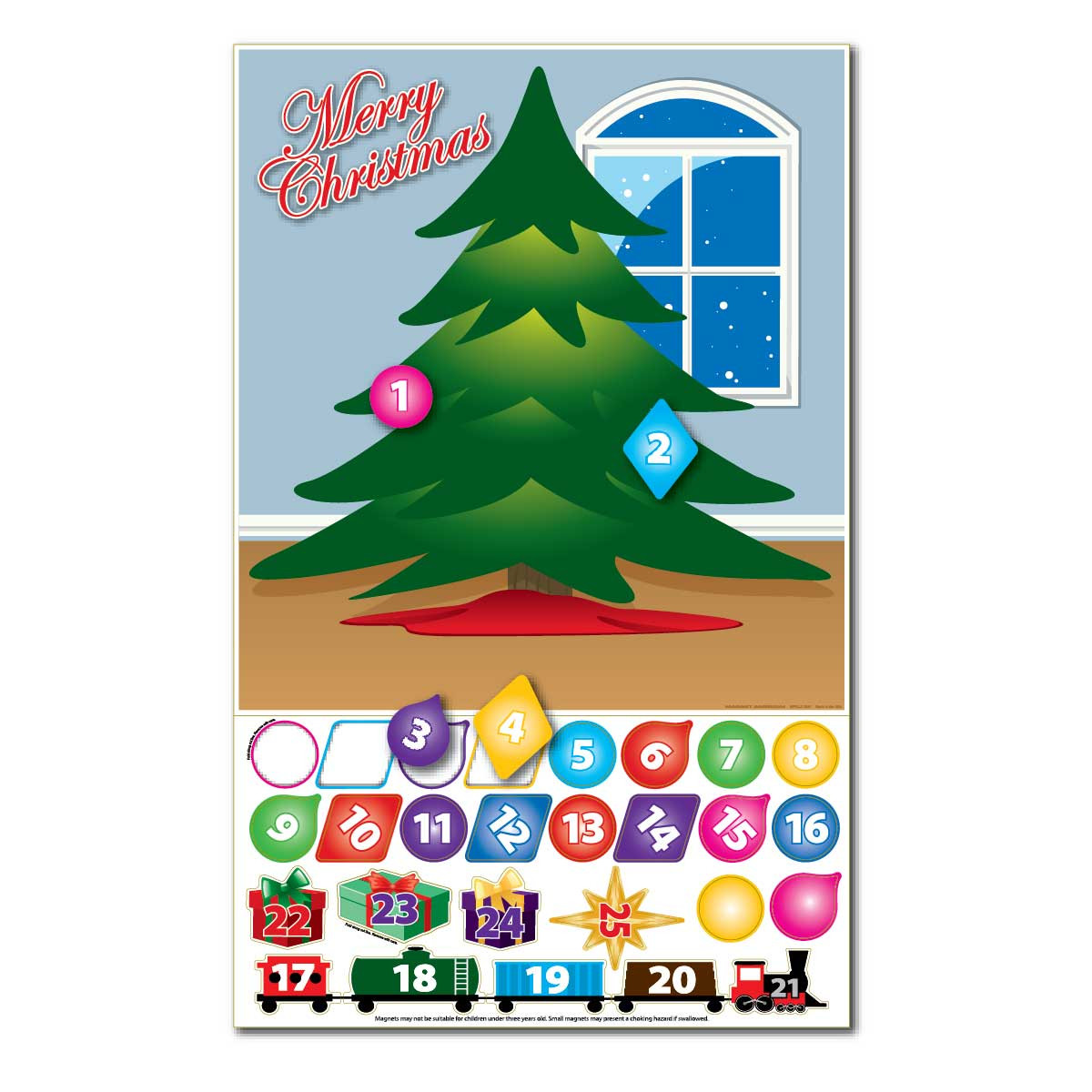Days of Christmas Calendar Magnet 