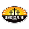 Celebrate Easter with this oval decal! Jesus is alive!