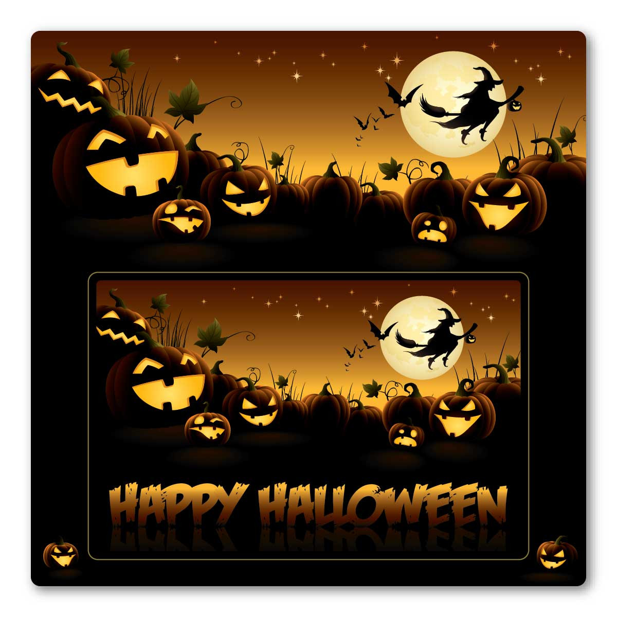 Happy Halloween Picture Frame Magnet | Magnet America