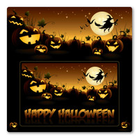 Happy Halloween Picture Frame Magnet