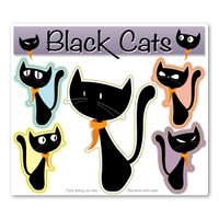 Black Cats Pack Magnet