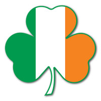 Irish Flag Shamrock Magnet