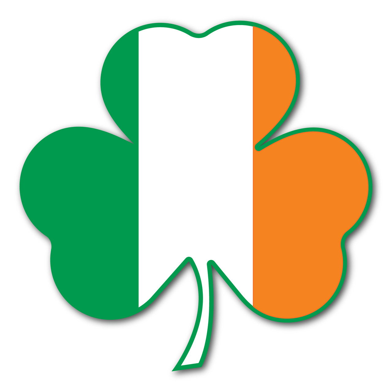 Irish Flag Shamrock Magnet | Magnet America