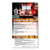 Emergency Information Memo Board Indoor Magnet