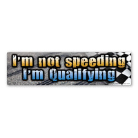 Whether you're a NASCAR enthusiast, or just have a lead foot this sticker is perfect for anyone who likes to go a mile or ten over the speed limit.