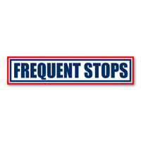Frequent Stops Bumper Magnet