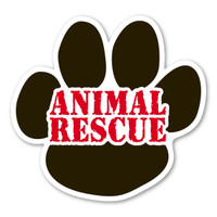 Animal Rescue Paw Magnet