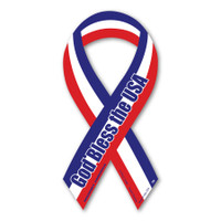 God Bless the USA Red, White, & Blue Ribbon Magnet