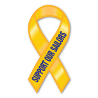 Support Our Sailors Ribbon Magnet