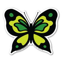 Green Butterfly Magnet