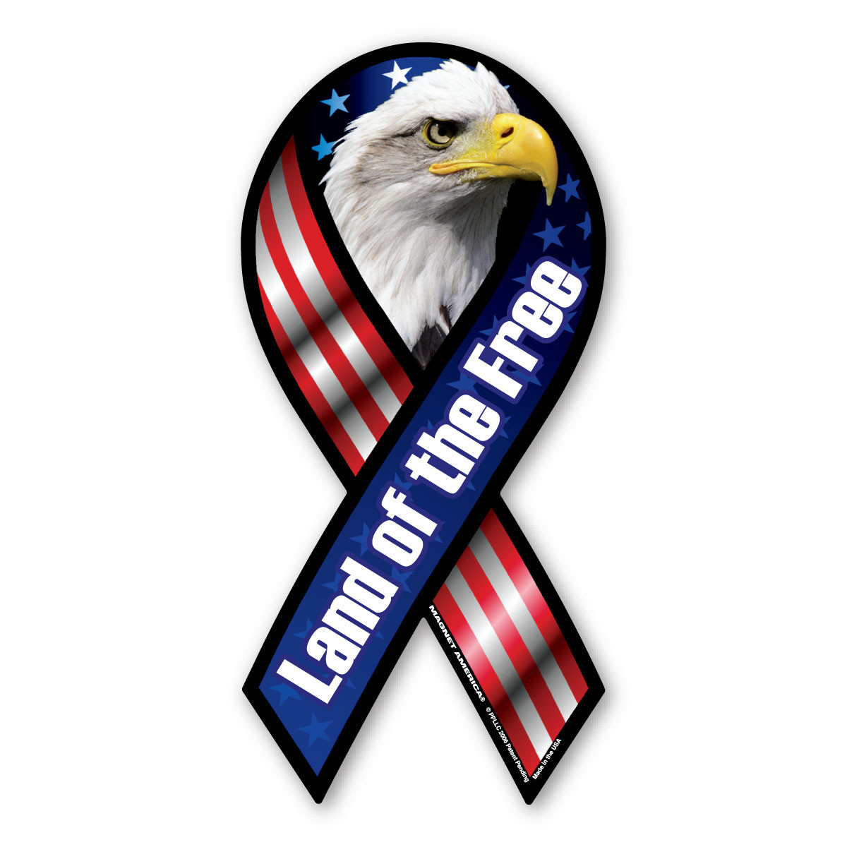 Land of the Free Eagle Ribbon Magnet | Magnet America