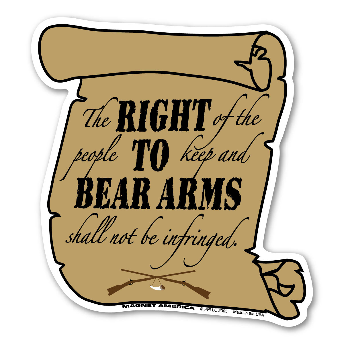 2A Circle 2nd Amendment Keychain Gun Rights | Right to Bare Arms