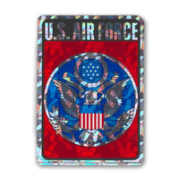 Air Force Holographic Rectangle Sticker