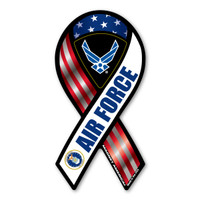 Air Force Red, White, And Blue 2-in-1 Mini Ribbon Magnet