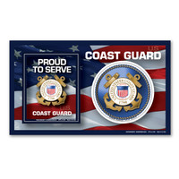 The United States Coast Guard was founded in 1790 and serves as both a branch of the military as well as law enforcement. During times of peace, the Coast Guard operates lighthouses and works with the Department of Homeland Security to protect our borders. During times of war, the Coast Guard works with the Navy and its resources are used in military operations. This 3-in-1 Picture Frame Magnet is a great way for family and friends to display photos of their loved ones in the Coast Guard. It also comes with two additional support magnets for both those who have served or are currently serving in the Coast Guard or for family and friends to show their pride and support for this branch.