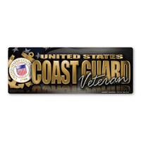 The United States Coast Guard was founded in 1790 and serves as both a branch of the military as well as law enforcement. During times of peace, the Coast Guard operates lighthouses and works with the Department of Homeland Security to protect our borders. During times of war, the Coast Guard works with the Navy and its resources are used in military operations. This Bumper Strip Magnet is a great way for Coast Guard veterans to show pride in their service to our country.