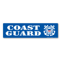 The United States Coast Guard was founded in 1790 and serves as both a branch of the military as well as law enforcement. During times of peace, the Coast Guard operates lighthouses and works with the Department of Homeland Security to protect our borders. During times of war, the Coast Guard works with the Navy and its resources are used in military operations. This Bumper Strip Magnet is a great way for current and former members of the Coast Guard to show pride in their branch as well as for others to show support for the men and women who serve their country.