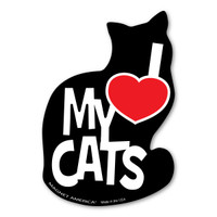 I Love My Cats Magnet
