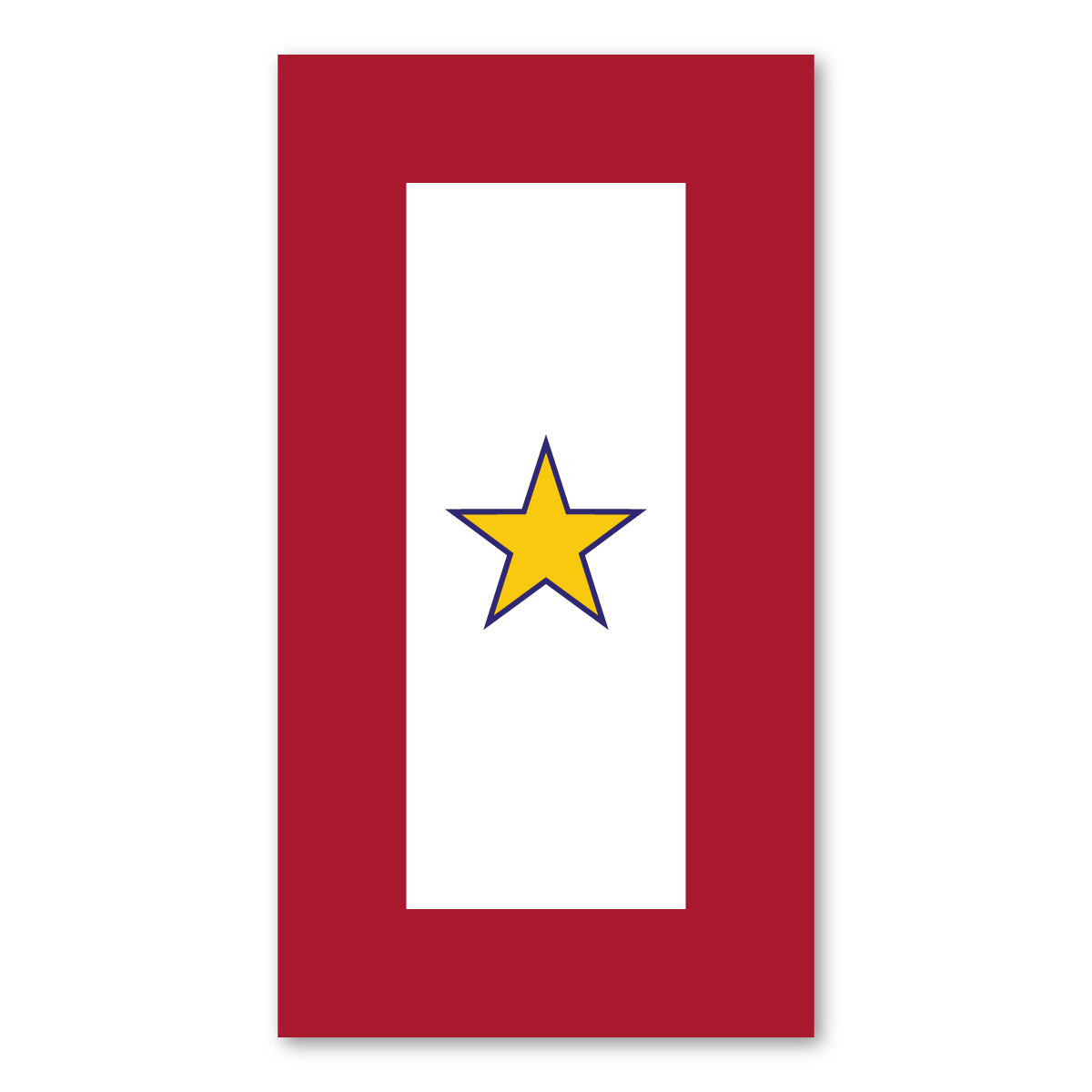red blue star flag