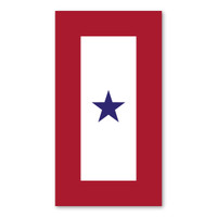 Blue Star Serice Flag (1 Flag) Magnet