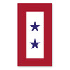 This design was originated by the Department of Defense for display of family members serving and popularized by the Blue Star Mothers of America.