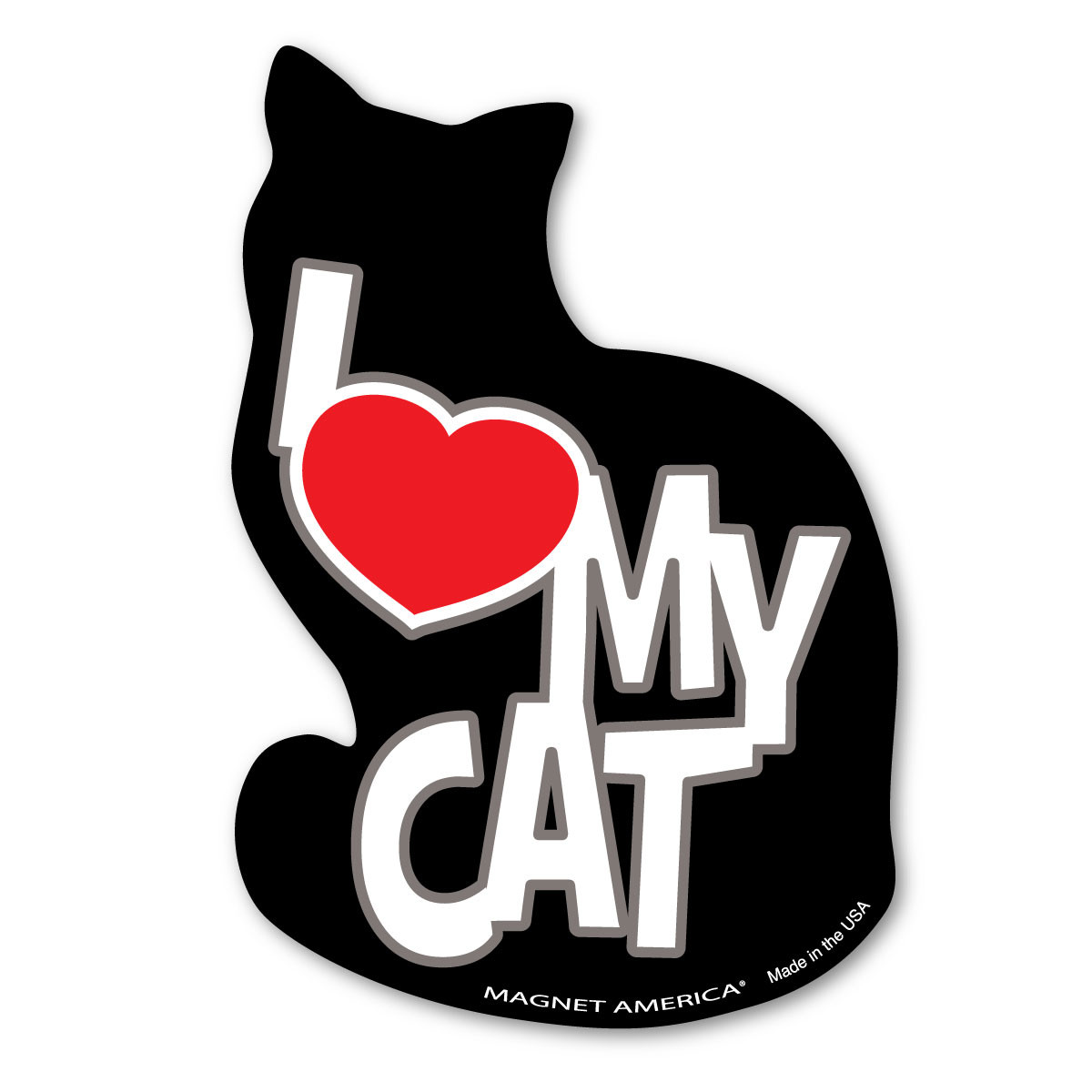 "I Love My Cats" Decorative Refrigerator Magnet - Fun Novelty Gift For Cat Lovers 5 thumbnail image