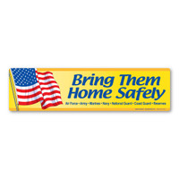 Bring Them Home Safely Bumper Strip  Magnet